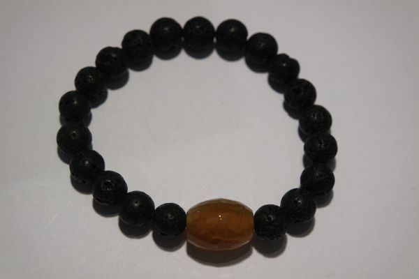 bracelet aromathérapie lave et agate