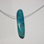 pendentif de sérénité agate bleue