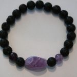 bracelet aromathérapie lave et améthyste