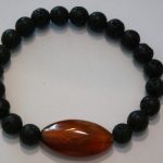 bracelet aromathérapie lave et cornaline