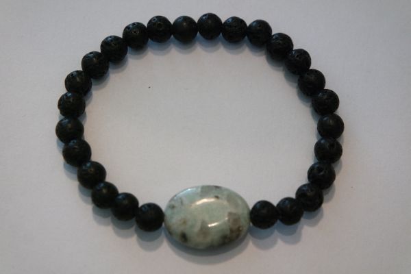 bracelet aromathérapie lave et agate