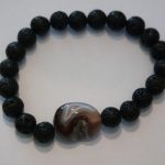 bracelet aromathérapie lave et agate naturelle