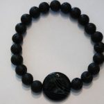 bracelets pour couple lave et onyx noir