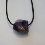 pendentif pierre percée améthyste sérénité