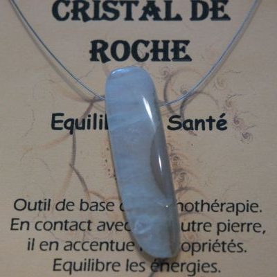 pendentif de santé cristal de roche