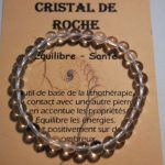 bracelet perles cristal de roche