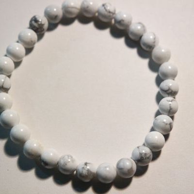 bracelet perles howlite