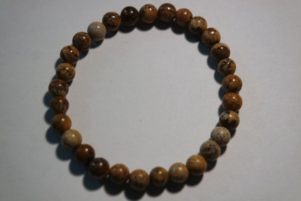 bracelet perles jaspe paysage