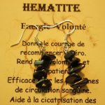 boucles d&rsquo;oreilles baroques hématite