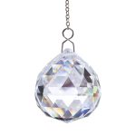 pendule cristal à facettes